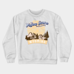 Yellowstone National Park, Wyoming Crewneck Sweatshirt